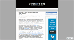 Desktop Screenshot of davecarr.wordpress.com