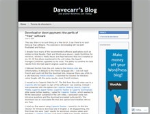 Tablet Screenshot of davecarr.wordpress.com