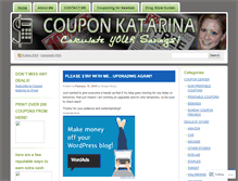 Tablet Screenshot of couponkatarina.wordpress.com