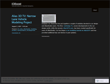 Tablet Screenshot of idboost.wordpress.com