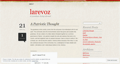 Desktop Screenshot of larevoz.wordpress.com