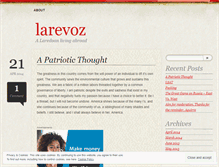Tablet Screenshot of larevoz.wordpress.com