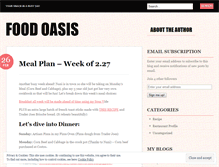 Tablet Screenshot of foodoasis.wordpress.com