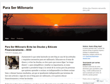 Tablet Screenshot of parasermillonario.wordpress.com