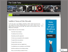 Tablet Screenshot of codefairy.wordpress.com