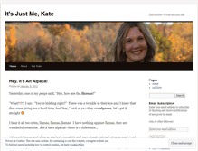 Tablet Screenshot of justmekate.wordpress.com
