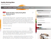 Tablet Screenshot of healthyworkingmom.wordpress.com