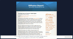 Desktop Screenshot of diffusionreport.wordpress.com