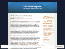 Tablet Screenshot of diffusionreport.wordpress.com