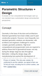 Mobile Screenshot of parametricstructuresanddesign.wordpress.com