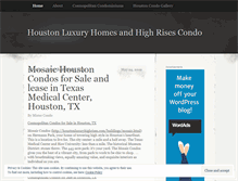 Tablet Screenshot of houstoncondo.wordpress.com