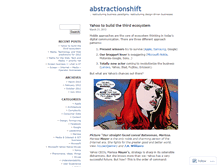 Tablet Screenshot of abstractionshift.wordpress.com