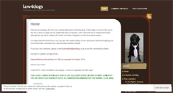 Desktop Screenshot of law4dogs.wordpress.com