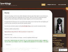 Tablet Screenshot of law4dogs.wordpress.com