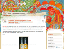 Tablet Screenshot of minervateach.wordpress.com