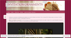 Desktop Screenshot of invitationornaments.wordpress.com