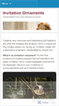 Mobile Screenshot of invitationornaments.wordpress.com