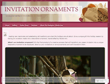 Tablet Screenshot of invitationornaments.wordpress.com