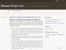 Tablet Screenshot of massagetherapytools.wordpress.com