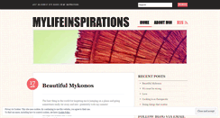 Desktop Screenshot of mylifeinspirations.wordpress.com