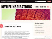 Tablet Screenshot of mylifeinspirations.wordpress.com