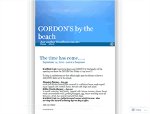 Tablet Screenshot of gordonsbythebeach.wordpress.com