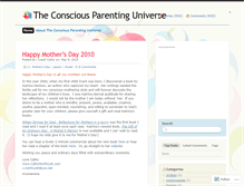 Tablet Screenshot of consciousparentinguniverse.wordpress.com