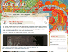 Tablet Screenshot of itsallmanana.wordpress.com