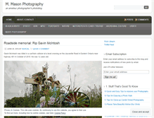 Tablet Screenshot of mmasonphotography.wordpress.com