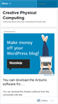 Mobile Screenshot of creativephysicalcomputing.wordpress.com