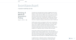 Desktop Screenshot of bonitaeckart.wordpress.com