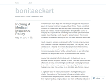 Tablet Screenshot of bonitaeckart.wordpress.com