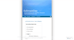 Desktop Screenshot of esferaonline.wordpress.com
