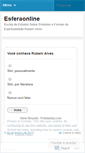 Mobile Screenshot of esferaonline.wordpress.com