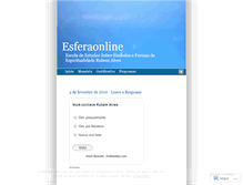 Tablet Screenshot of esferaonline.wordpress.com