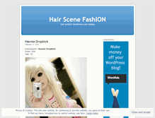 Tablet Screenshot of hairscenefashion.wordpress.com