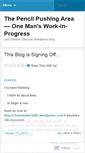 Mobile Screenshot of pencilpushingarea.wordpress.com
