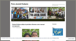 Desktop Screenshot of forojuvenil.wordpress.com