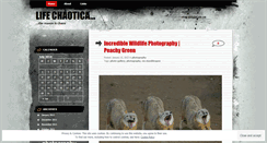 Desktop Screenshot of lifechaotica.wordpress.com