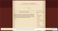 Desktop Screenshot of manofinterest.wordpress.com