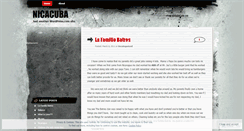 Desktop Screenshot of nicacuba.wordpress.com