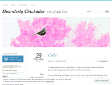 Tablet Screenshot of disorderlychickadee.wordpress.com