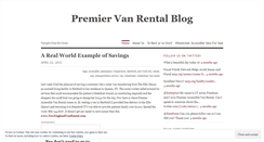 Desktop Screenshot of premiervans.wordpress.com