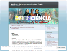 Tablet Screenshot of misionciencia.wordpress.com