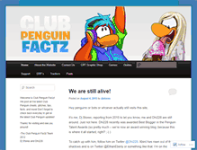 Tablet Screenshot of clubpenguinfactz.wordpress.com