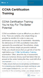 Mobile Screenshot of getccnacertificationtraining.wordpress.com