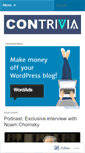 Mobile Screenshot of contrivia.wordpress.com