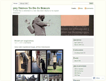 Tablet Screenshot of 365thingsberlin.wordpress.com