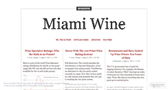 Desktop Screenshot of miamiwine.wordpress.com