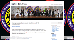 Desktop Screenshot of hapkidosemokwan.wordpress.com